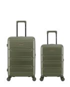 Set van 2 Lynda khaki XS weekend- en hutkoffers