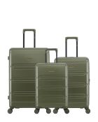 Set mit 3 großen Koffern, Wochenende und Kabine Lynda khaki