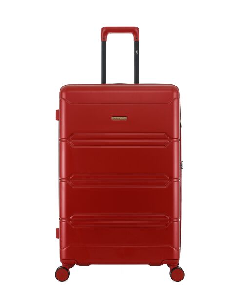 Valise Long Séjour Lynda L bourgogne - 76x49x29,5 cm