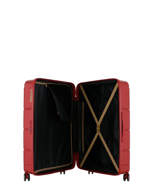 Valise Long Séjour Lynda L bourgogne - 76x49x29,5 cm