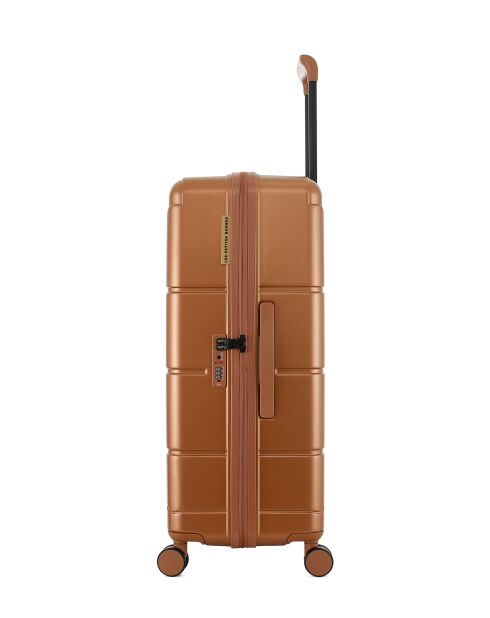 Valise Long Séjour Lynda L brun - 76x49x29,5 cm