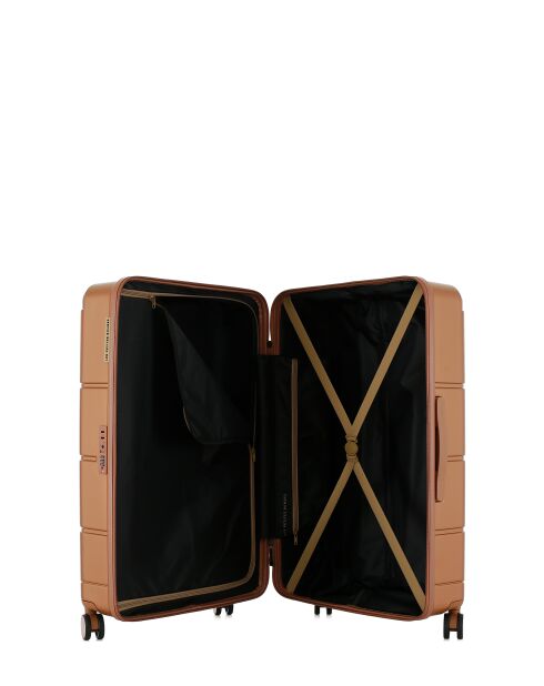 Valise Long Séjour Lynda L brun - 76x49x29,5 cm