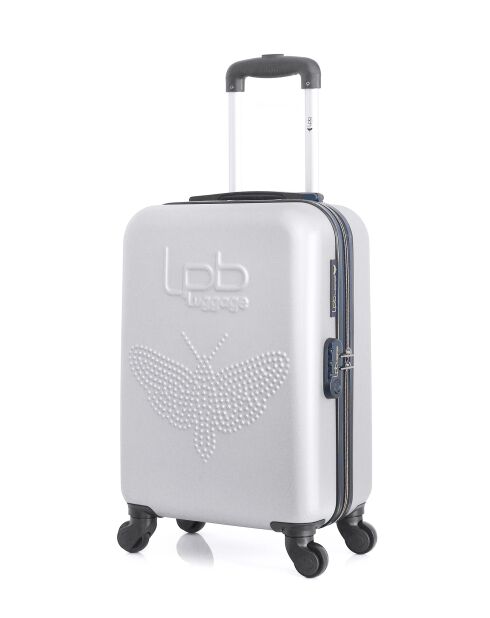 Valise Cabine Francette-E XS argentée - 50x33x21 cm