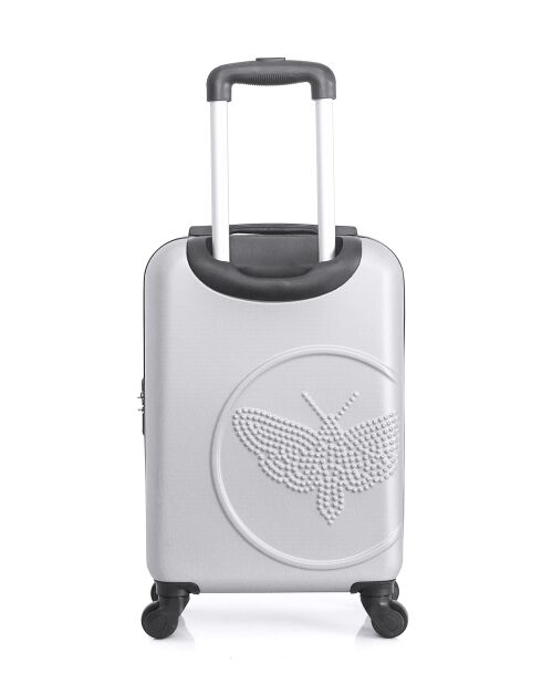 Valise Cabine Francette-E XS argentée - 50x33x21 cm