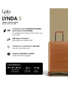 Valise Cabine Lynda S brun - 59x39x20 cm