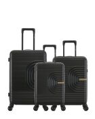 Set aus 3 schwarzen Celia XS Weekend-, Kabinen- und Kabinenkoffern