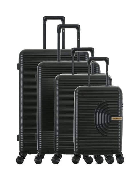 Set mit 4 schwarzen Celia-O Koffern