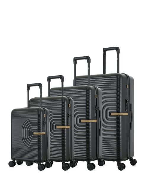 Set mit 4 schwarzen Celia-O Koffern