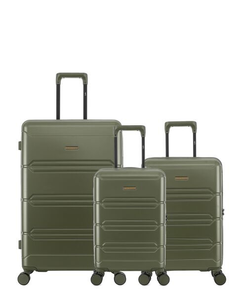 Set mit 3 großen Koffern, Kabine und Kabine XS Lynda khaki
