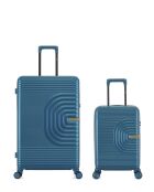 Set van 2 grote koffers en cabine XS Celia pauwblauw