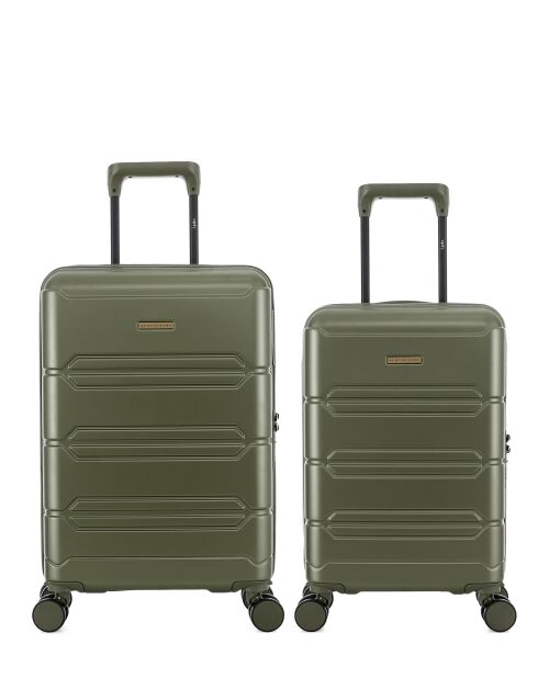 Set aus 2 Kabinen- und Kabinenkoffern XS Lynda khaki