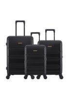 Set mit 3 schwarzen Lynda Weekend-, Kabinen- und XS-Kabinenkoffern