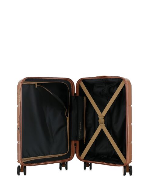 Valise Cabine Lynda XS brun - 55x35x19 cm
