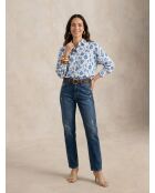 Chemise Iris bleue