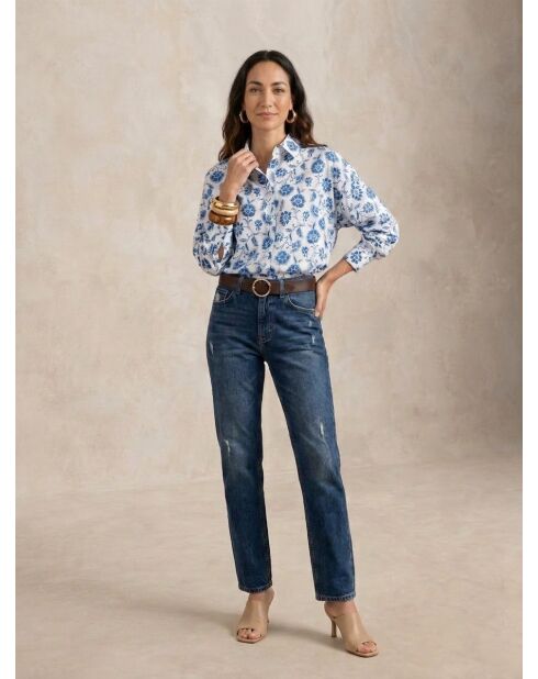 Chemise Iris bleue