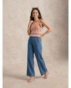 Top in maglia 61099020 Rosso