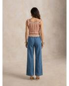 Top in maglia 61099020 Rosso
