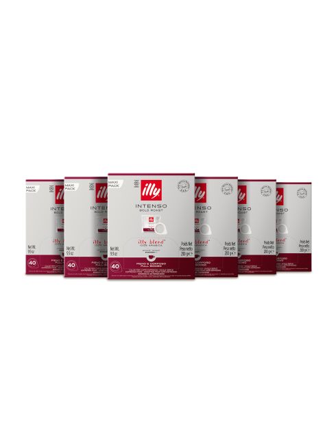 6 Boîtes de 40 monodoses E.S.E torréfaction intense - 6x280 gr