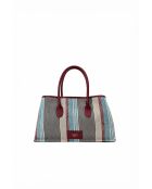 Sac à main en cuir Lyn rouge - 34x22x15 cm