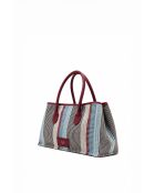 Sac à main en cuir Lyn rouge - 34x22x15 cm