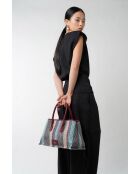 Sac à main en cuir Lyn rouge - 34x22x15 cm