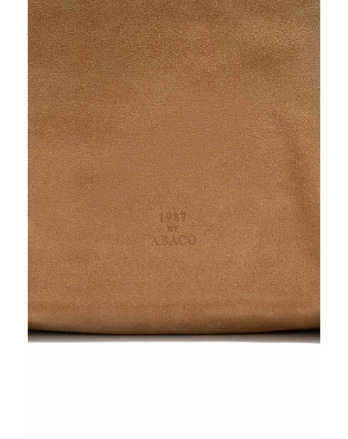 Sac porte épaule en cuir Nova camel clair - 35x35x14 cm