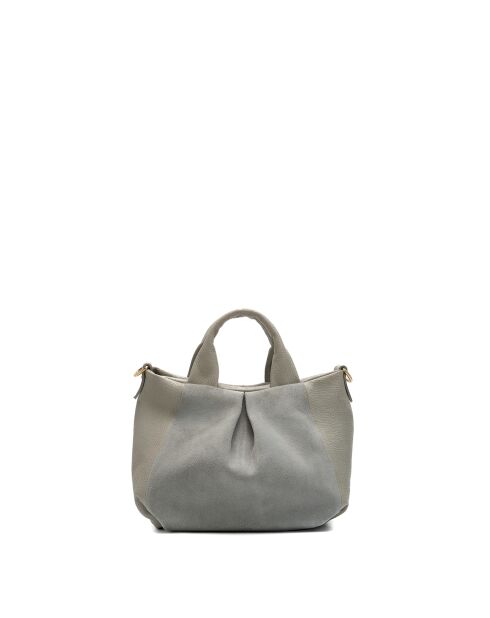 Sac à bandouliere en cuir Jeti gris - 31x24x12 cm