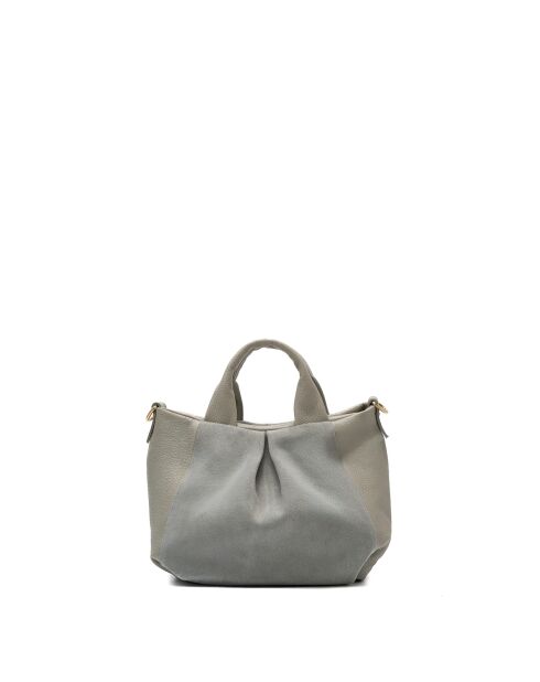 Sac à bandouliere en cuir Jeti gris - 31x24x12 cm