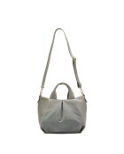 Sac à bandouliere en cuir Jeti gris - 31x24x12 cm