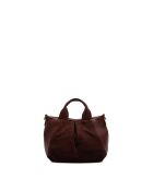 Jeti bordeauxrode leren schoudertas - 31x24x12 cm