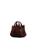 Jeti bordeauxrode leren schoudertas - 31x24x12 cm
