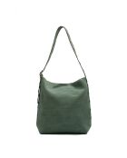 Sac porte épaule en cuir Nova vert menthe - 35x35x14 cm