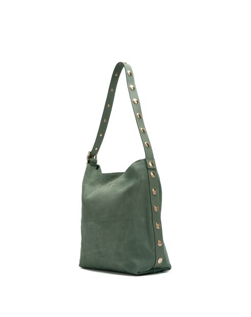 Sac porte épaule en cuir Nova vert menthe - 35x35x14 cm
