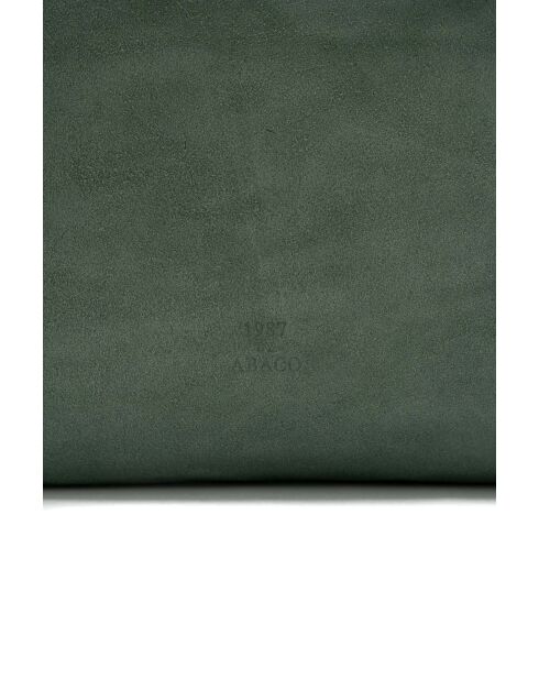 Sac porte épaule en cuir Nova vert menthe - 35x35x14 cm