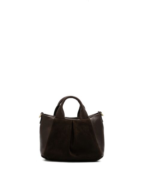 Jeti Schultertasche aus Mokkaleder - 31x24x12 cm
