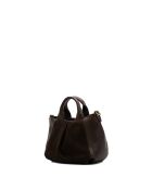 Jeti Schultertasche aus Mokkaleder - 31x24x12 cm