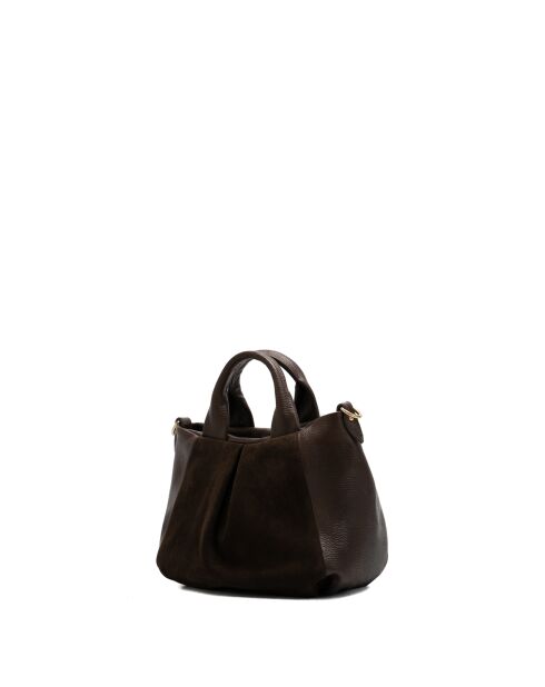 Jeti Schultertasche aus Mokkaleder - 31x24x12 cm