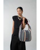 Sac porte épaule en cuir Gina rouge - 46x35x5 cm