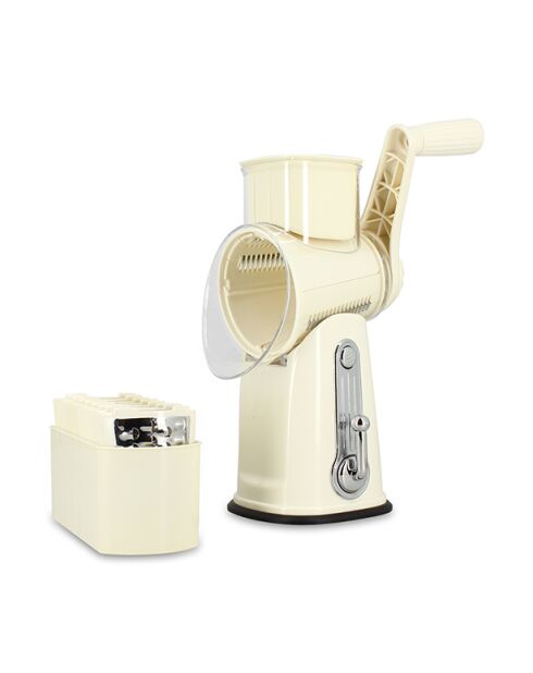 Mandoline rotative beige - 20x11,5x27,8 cm