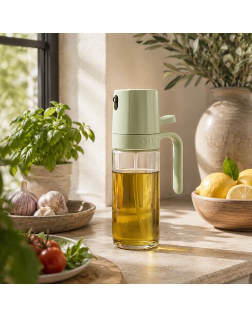 Celadon oliesproeier transparant/groen - 25 cl