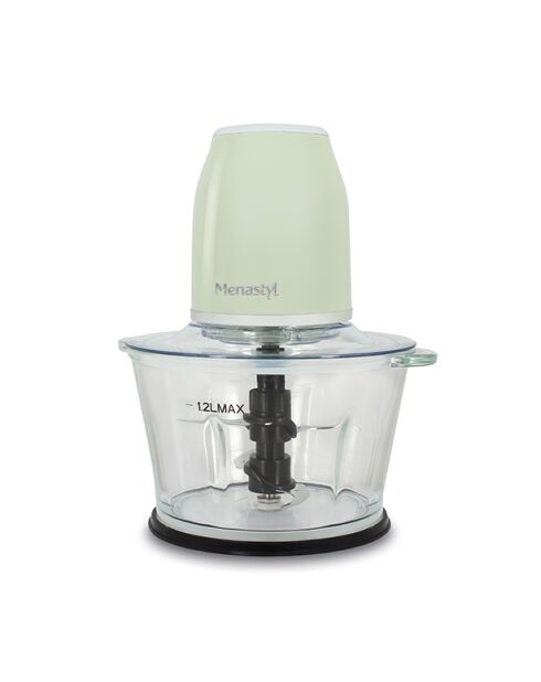 Hachoir rétro Céladon transparent/vert - 1,2 L