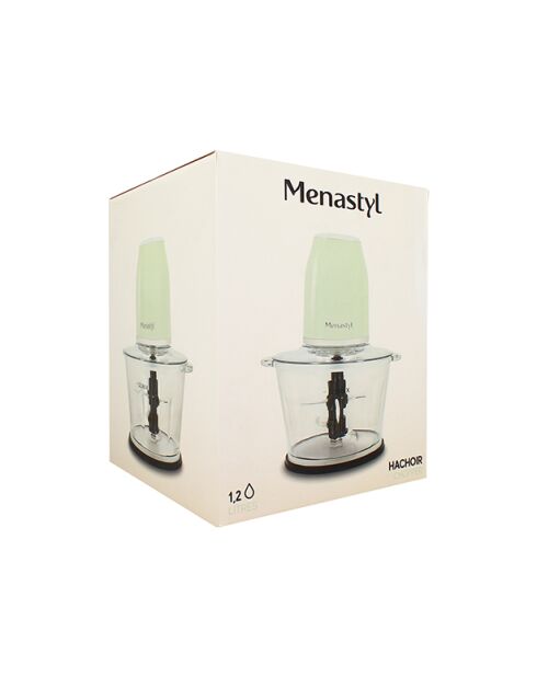 Hachoir rétro Céladon transparent/vert - 1,2 L