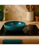Wok Blue eendblauw - 47,5x28x8 cm