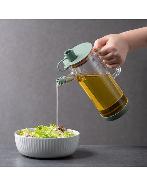 Groene/transparante oliefles - 75 cl