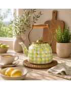 Bouilloire Vichy Citron verte - 2,5 L