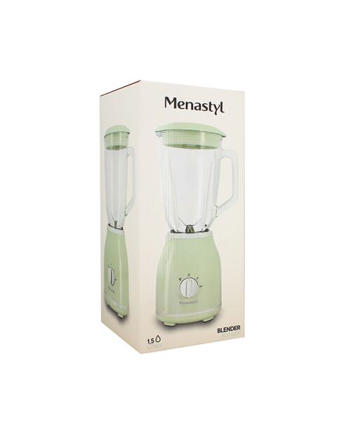 Blender rétro Céladon transparent/vert - 1,5 L