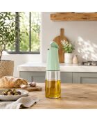 transparante/groene oliefles - 500 ml