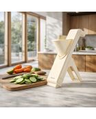 Mandoline verticale grise - 9,5x12x27,5 cm