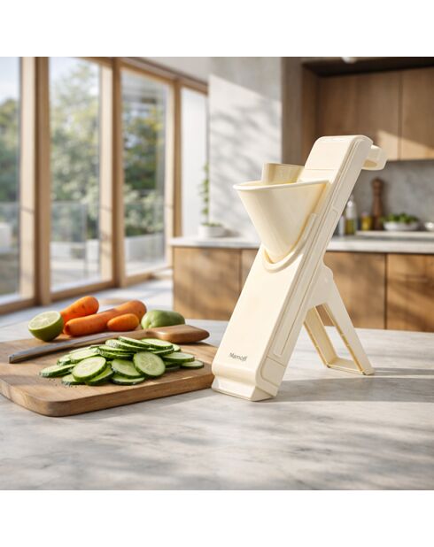 Mandoline verticale grise - 9,5x12x27,5 cm