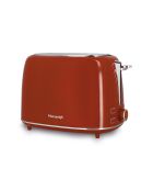 Grille - pain rétro Brique inox/terracotta - 28,5x18,5x19,5 cm